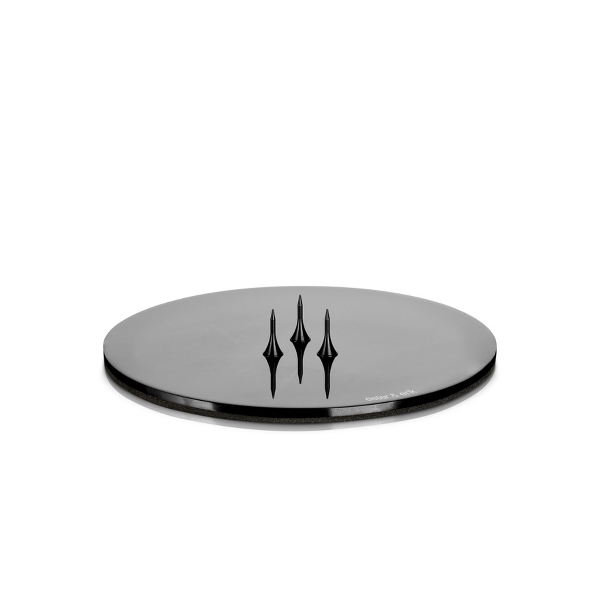 Ester&Erik-Parlak Siyah İĞne Uçlu Tabak Mumluk-Mumluk & Şamdan-1-Milagron.com