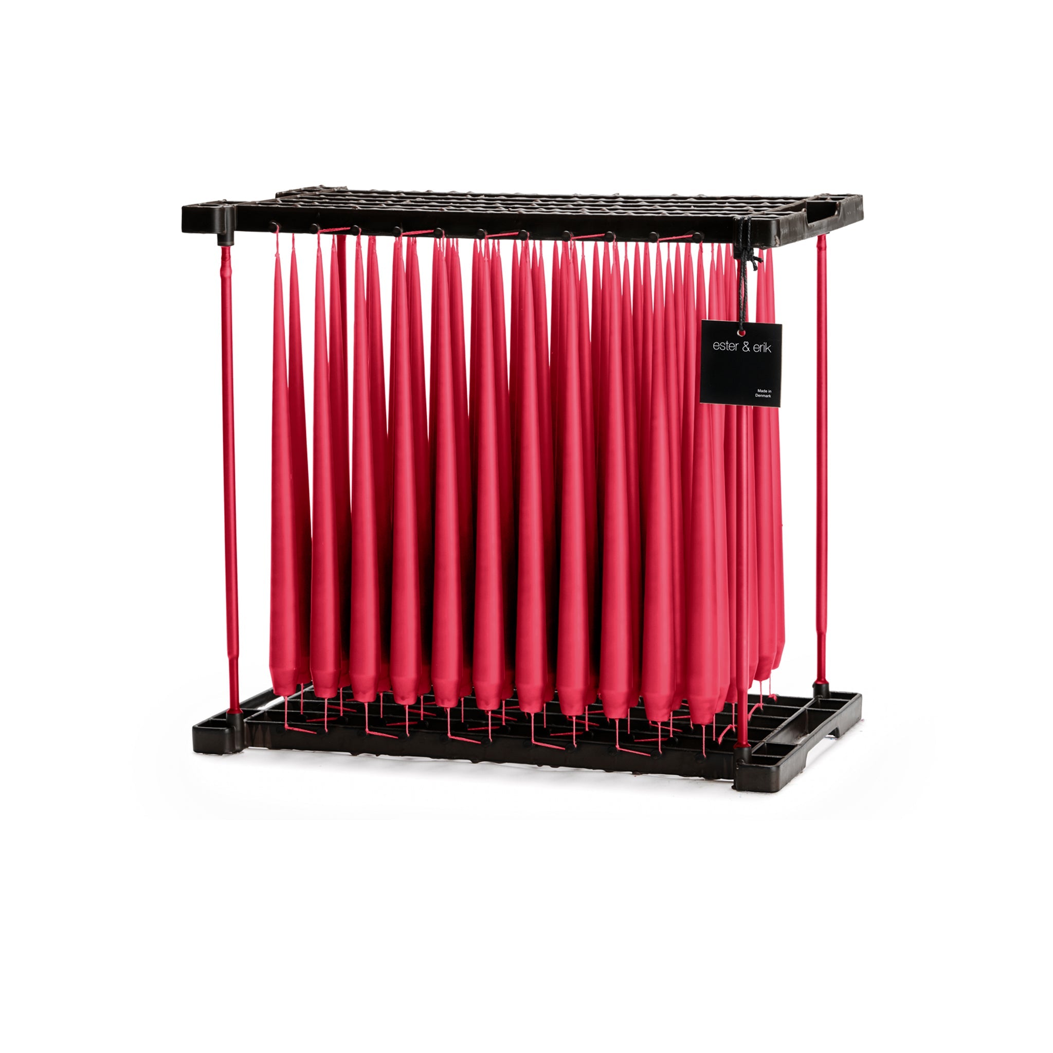 Ester&Erik-Raspberry Kokusuz 2'li Konik Mum 32 Cm-Mum-2-Milagron.com