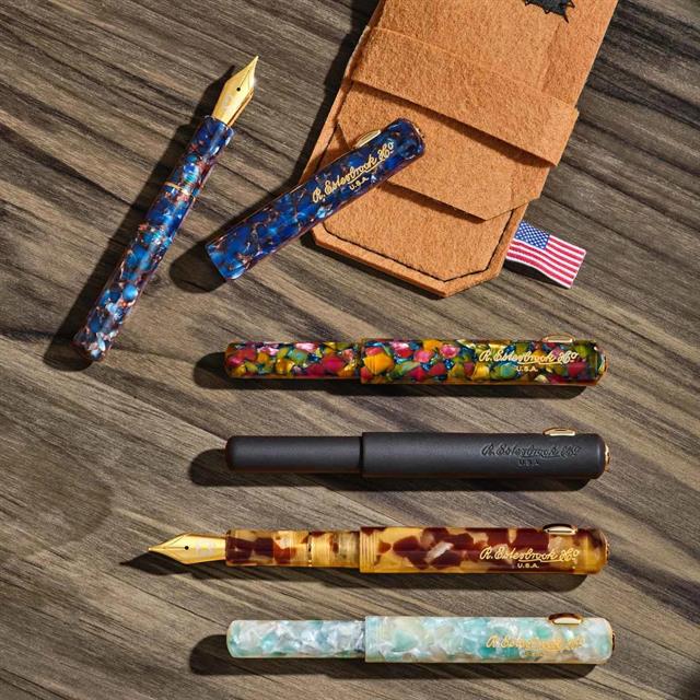 Esterbrook-Esterbrook Niblet Honeycomb Gold Dolma Kalem (F) Uç-Dolma Kalem-7-Milagron.com