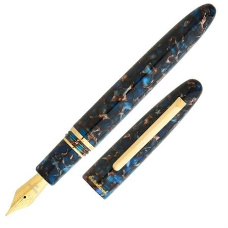 Esterbrook-Estie Dolma Kalem Nouveau Bleu Gold Medium-Dolma Kalem-2-Milagron.com