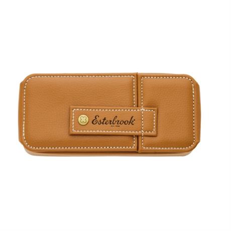 Esterbrook-Nook üçlü Kalem Kılıfı British Tan(kahverengi)-Deri Kalem Çantası-2-Milagron.com