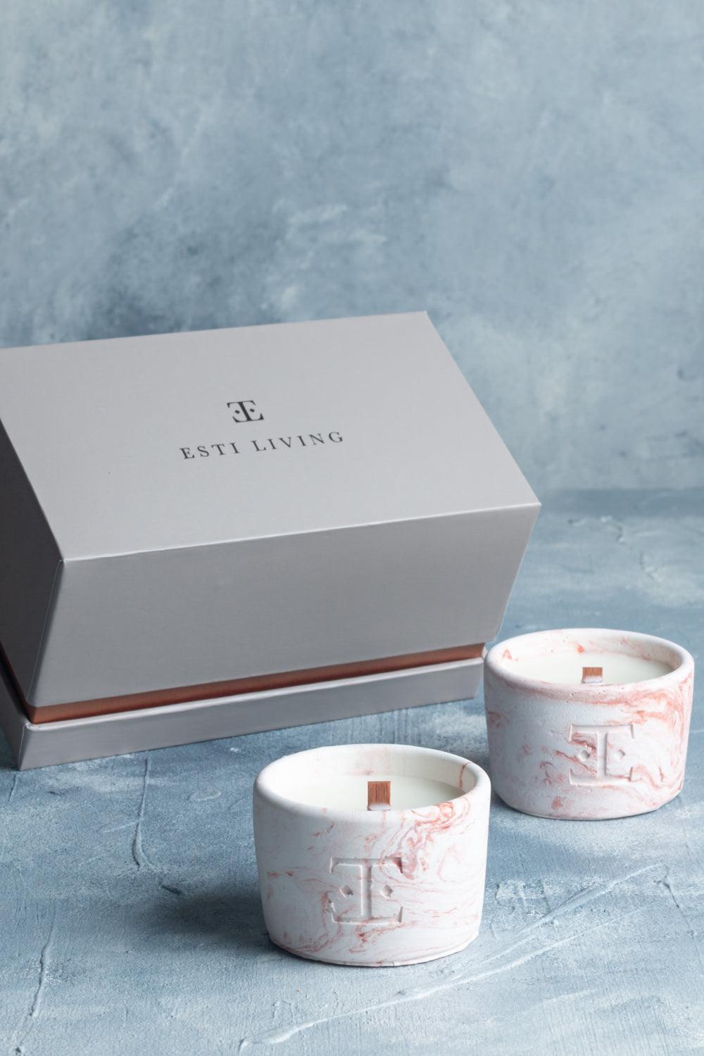 Esti Living-Copper Charm Midi 2'li Mum Seti-Mum-2-Milagron.com