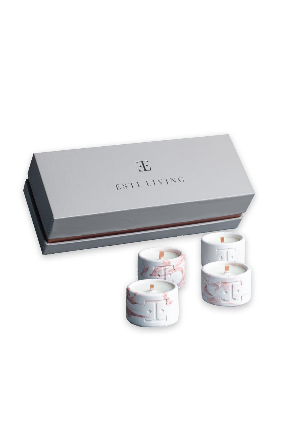 Esti Living-Copper Charm Mini 4'lü Mum Seti-Mum-4-Milagron.com