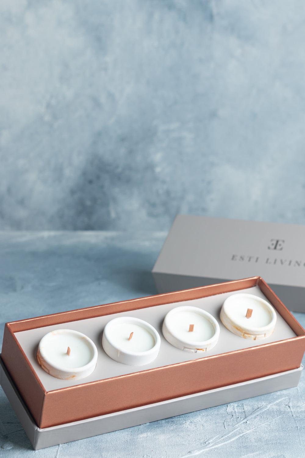 Esti Living-Fresh Bloom Mini 4'lü Mum Seti-Mum-3-Milagron.com