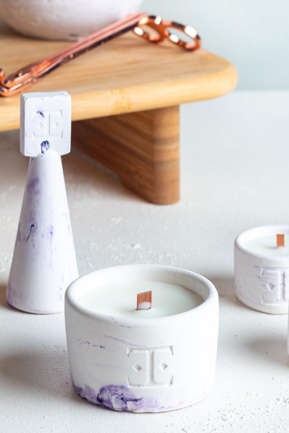 Esti Living-Lavender Midi 2'li Mum Seti-Mum-1-Milagron.com