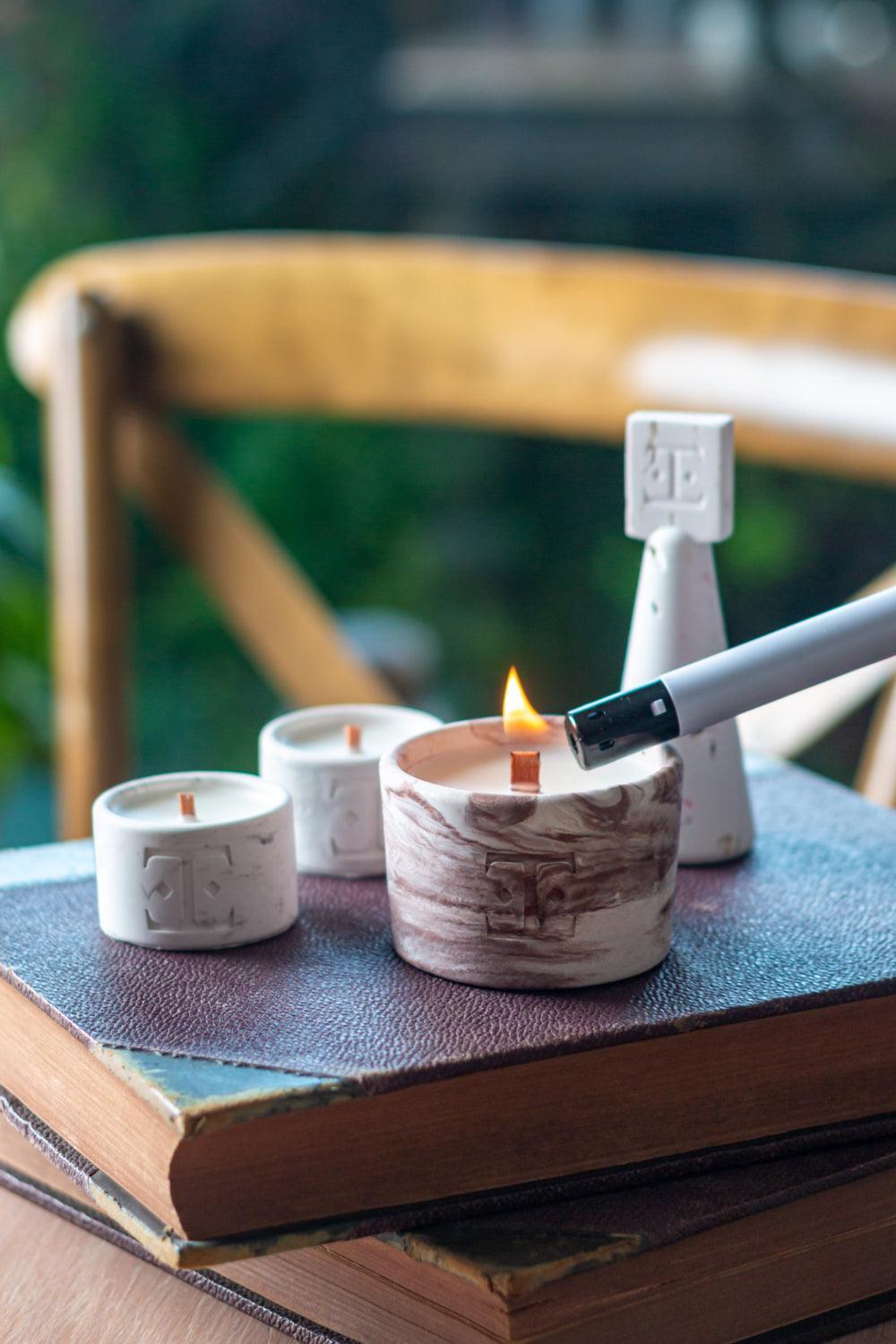 Esti Living-Mocha Dreams Midi 2'li Mum Seti-Mum-2-Milagron.com