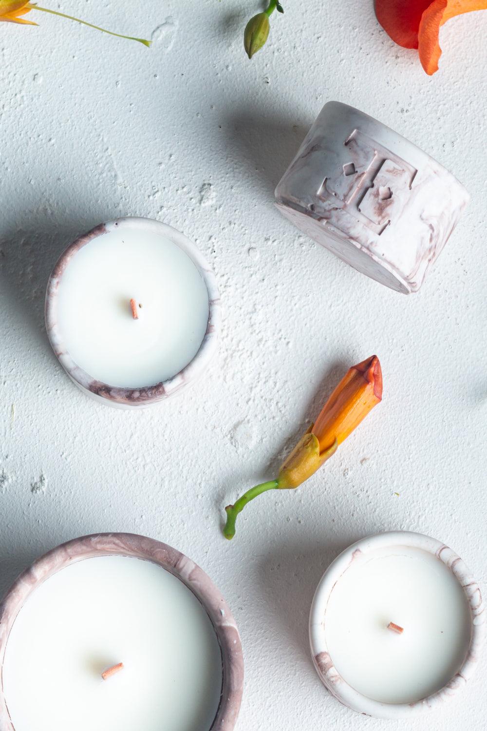 Esti Living-Mocha Dreams Mini 4'lü Mum Seti-Mum-1-Milagron.com