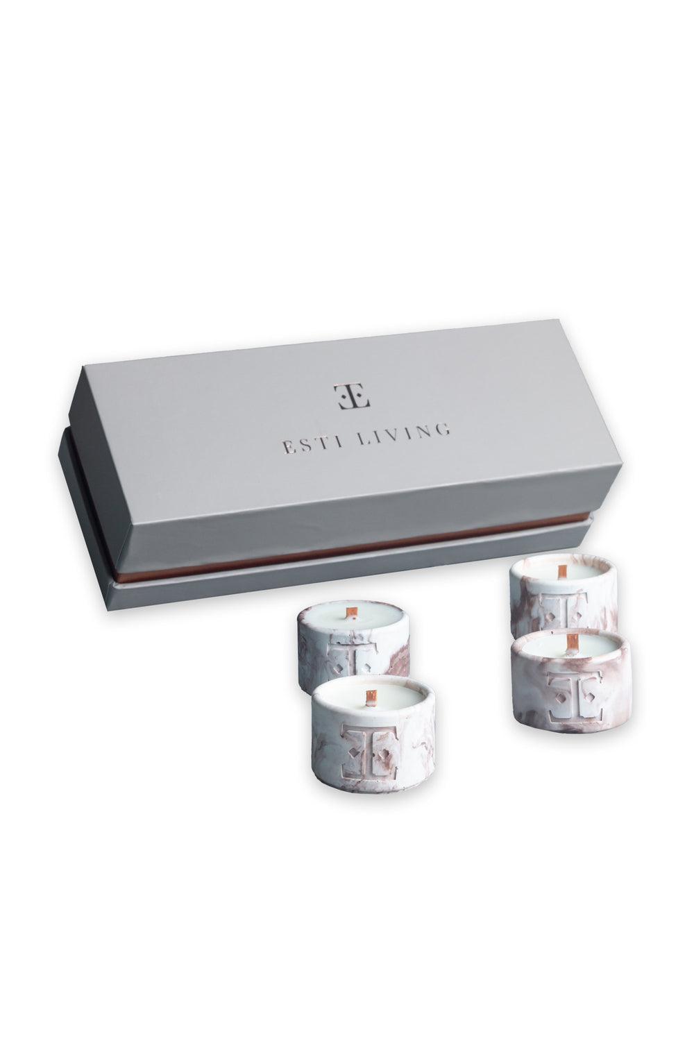 Esti Living-Mocha Dreams Mini 4'lü Mum Seti-Mum-2-Milagron.com