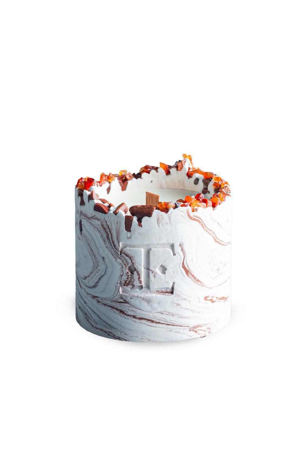 Esti Living-Mocha Dreams Taşlı Küçük Boy Mum-Mum-3-Milagron.com