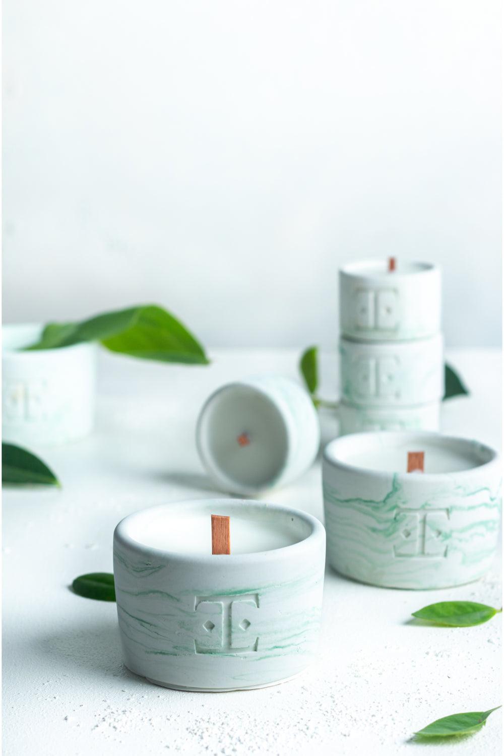 Esti Living-Mystic Green Midi 2'li Mum Seti-Mum-1-Milagron.com