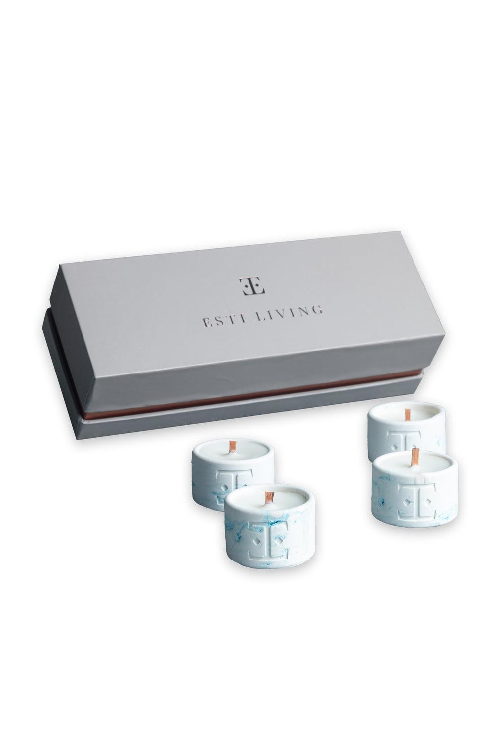 Esti Living-Ocean Wave Mini 4'lü Mum Seti-Mum-4-Milagron.com