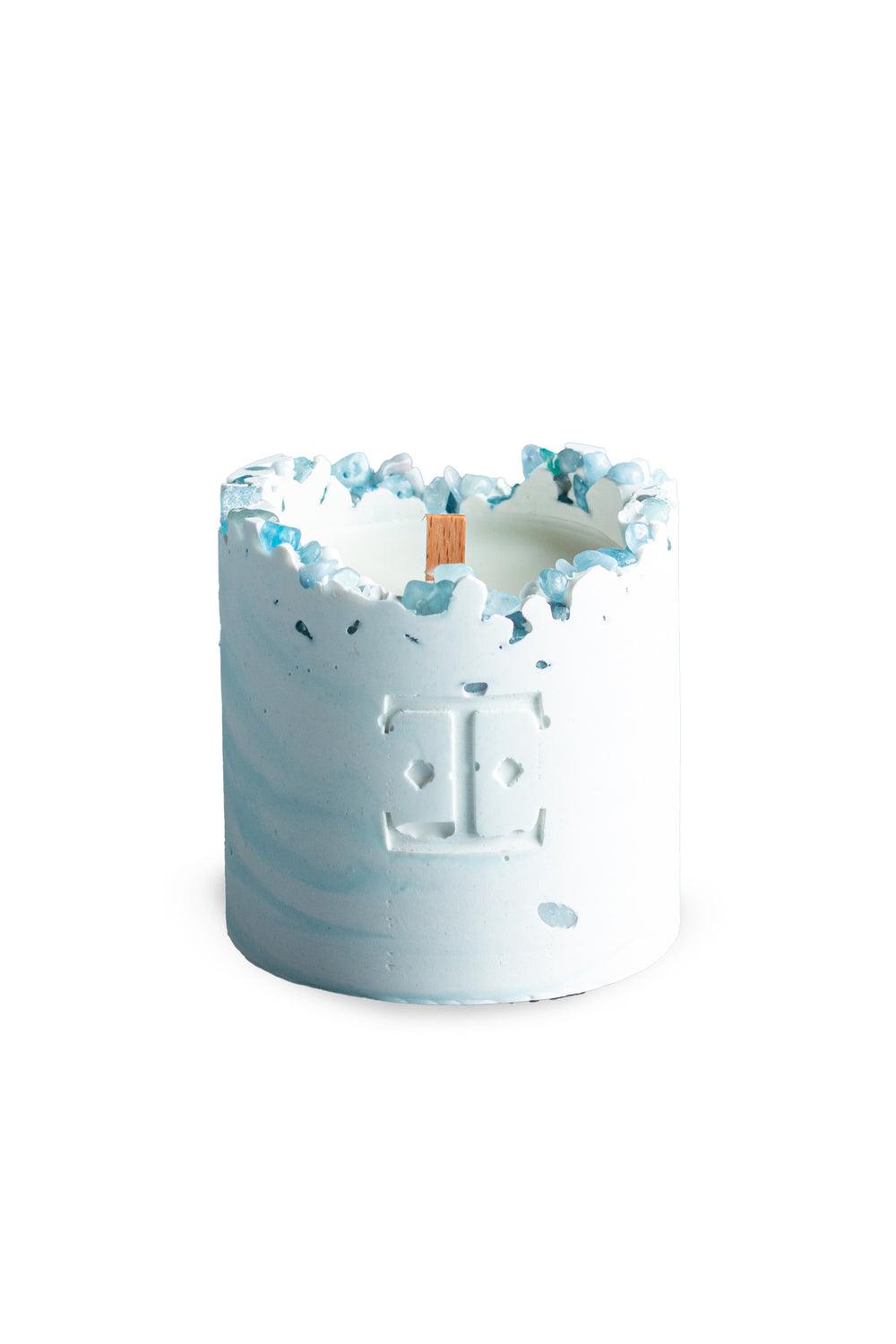 Esti Living-Ocean Wave Taşlı Küçük Boy Mum-Mum-2-Milagron.com