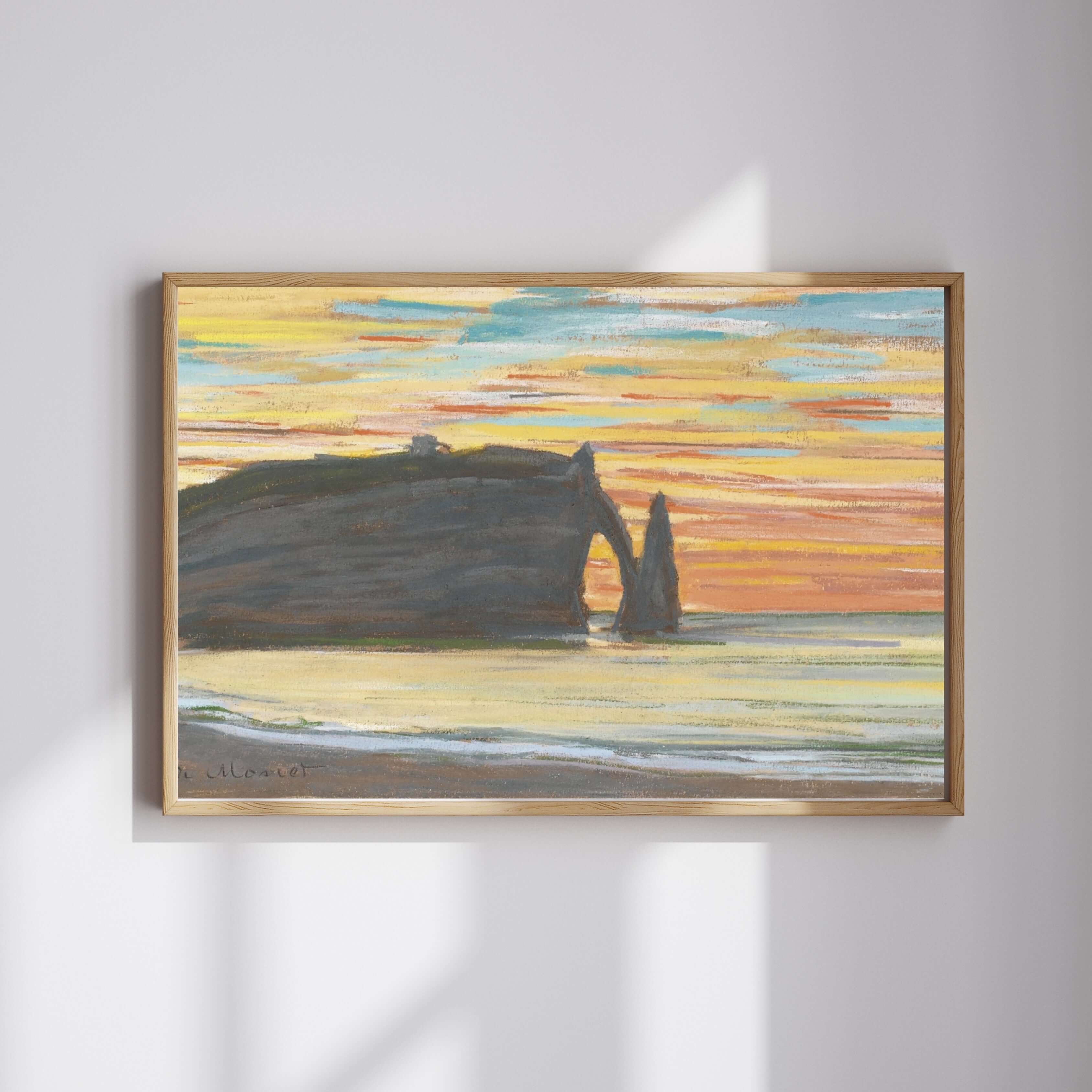 Claude Monet - Étretat, Aval Falezleri