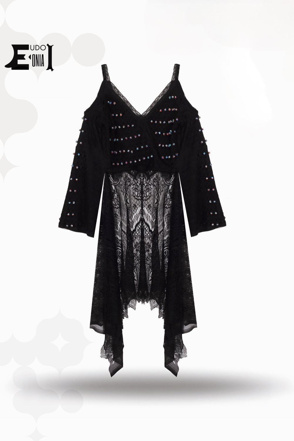 Eudoimonia-Accelerated Future Lace-back Crop Top-Top-1-Milagron.com