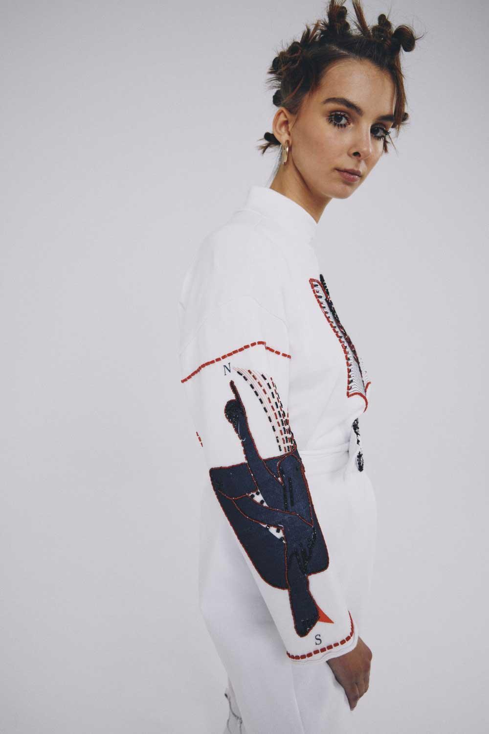 Eudoimonia-Altitud Sporty Patterned Dress-Elbise-3-Milagron.com