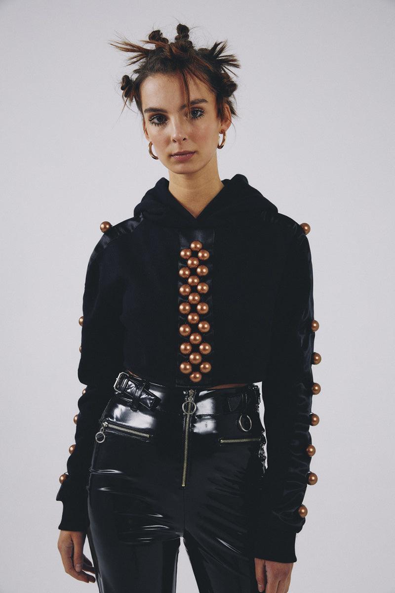 Eudoimonia-Circular Sweatshirt Crop-Sweatshirts & Hoodies-2-Milagron.com