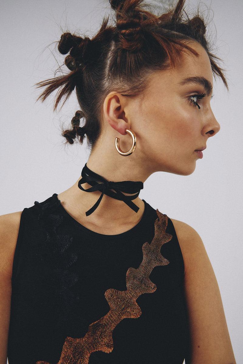 Eudoimonia-Daimon Halter Neck Crop-top-Top-5-Milagron.com