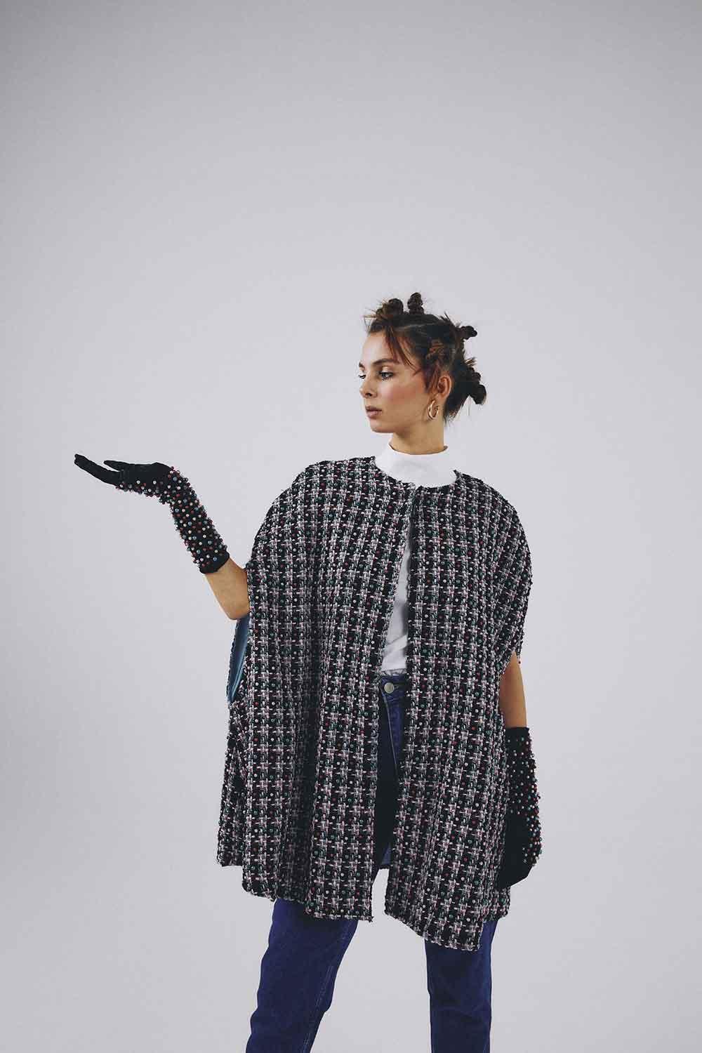 Eudoimonia-Diana Pelerin Model Ceket-Elbise-2-Milagron.com