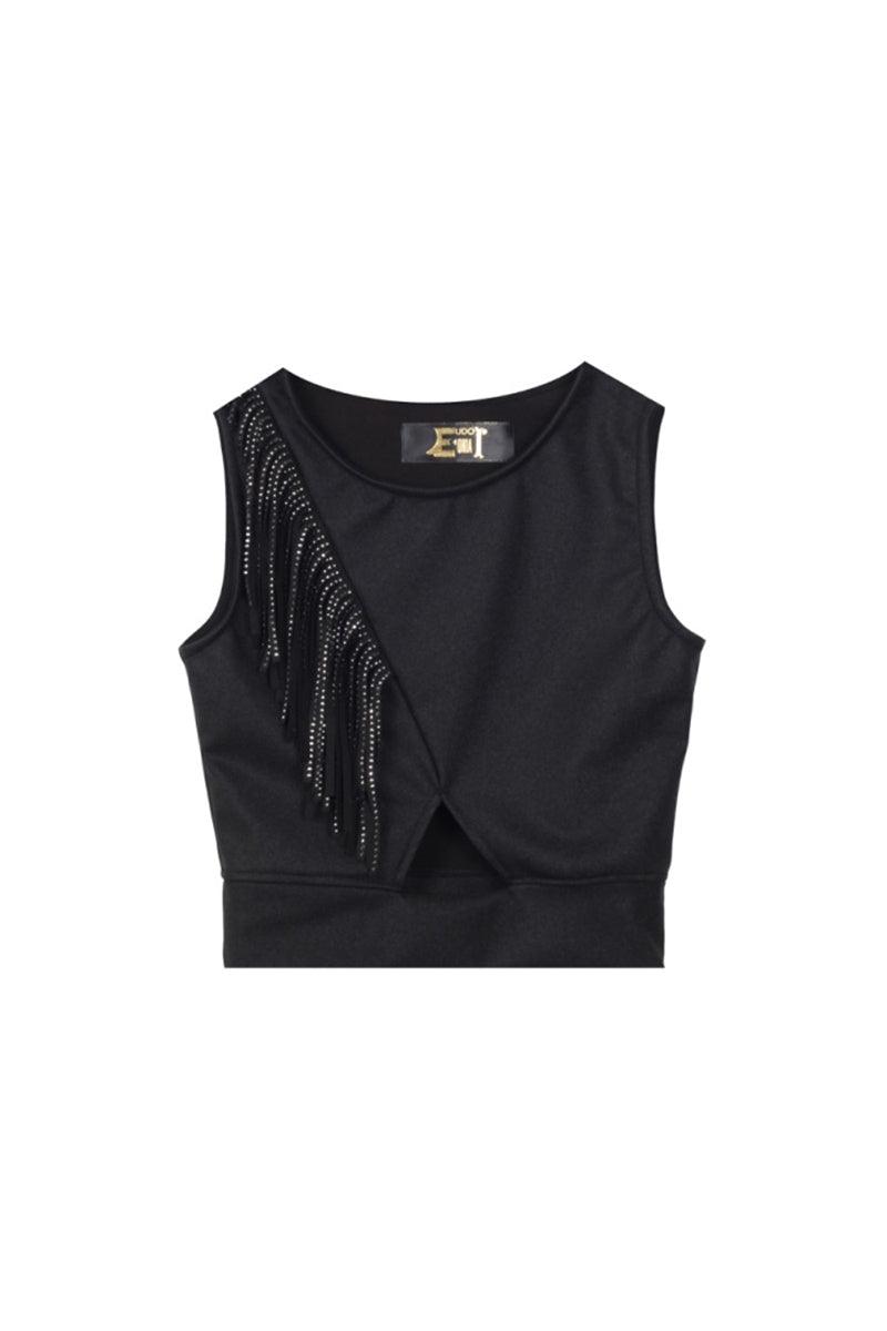 Eudoimonia-Discoball Myriad Reflector Crop Top-Top-1-Milagron.com