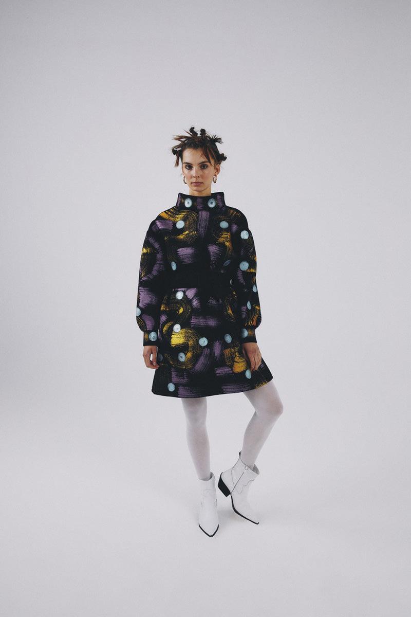 Eudoimonia-Galaxy Gates Sporty And Chic Dress-Elbise-2-Milagron.com