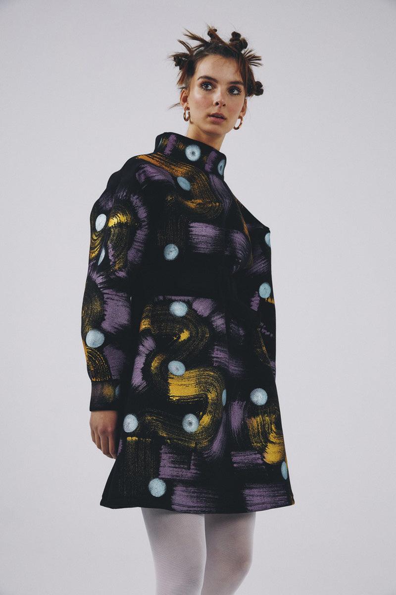 Eudoimonia-Galaxy Gates Sporty And Chic Dress-Elbise-3-Milagron.com