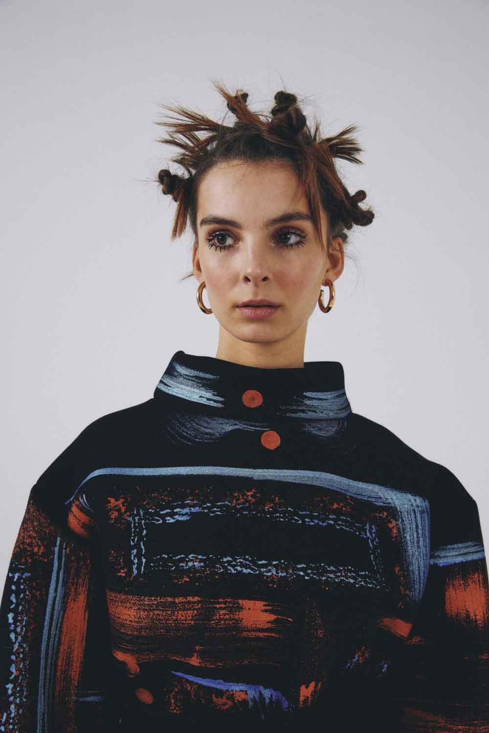 Eudoimonia-Hawas Sporty Patterned Dress-Elbise-3-Milagron.com