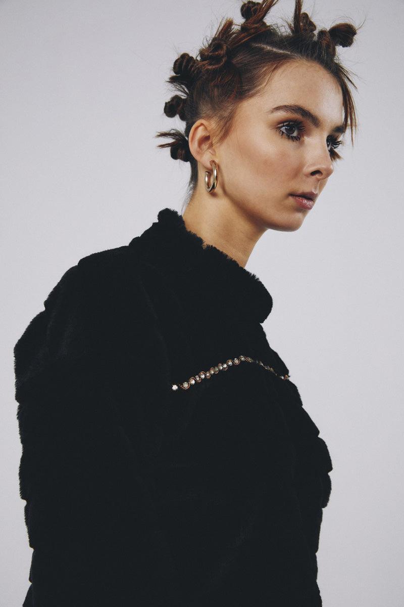 Eudoimonia-Holosen Crop Top-Kazak & Triko-1-Milagron.com