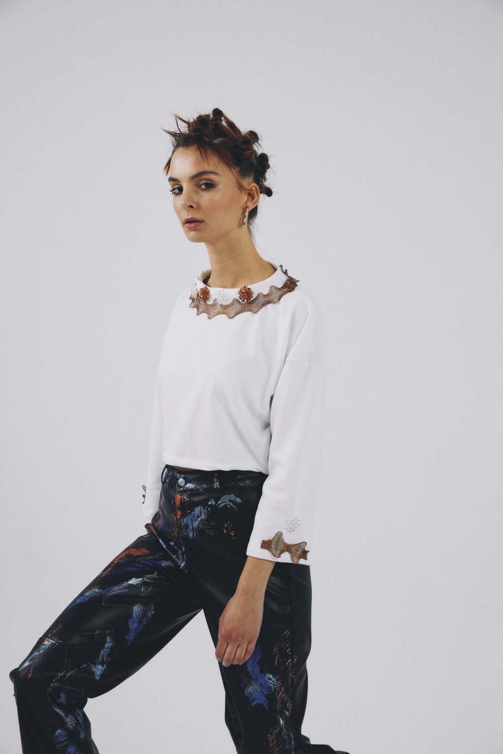 Eudoimonia-Kretase Short-sleeved Sweatshirt-Sweatshirts & Hoodies-3-Milagron.com