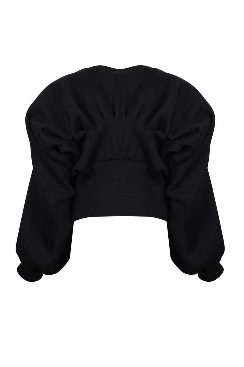 Eudoimonia-Psykhe Scuba Sweat Crop-Top-8-Milagron.com