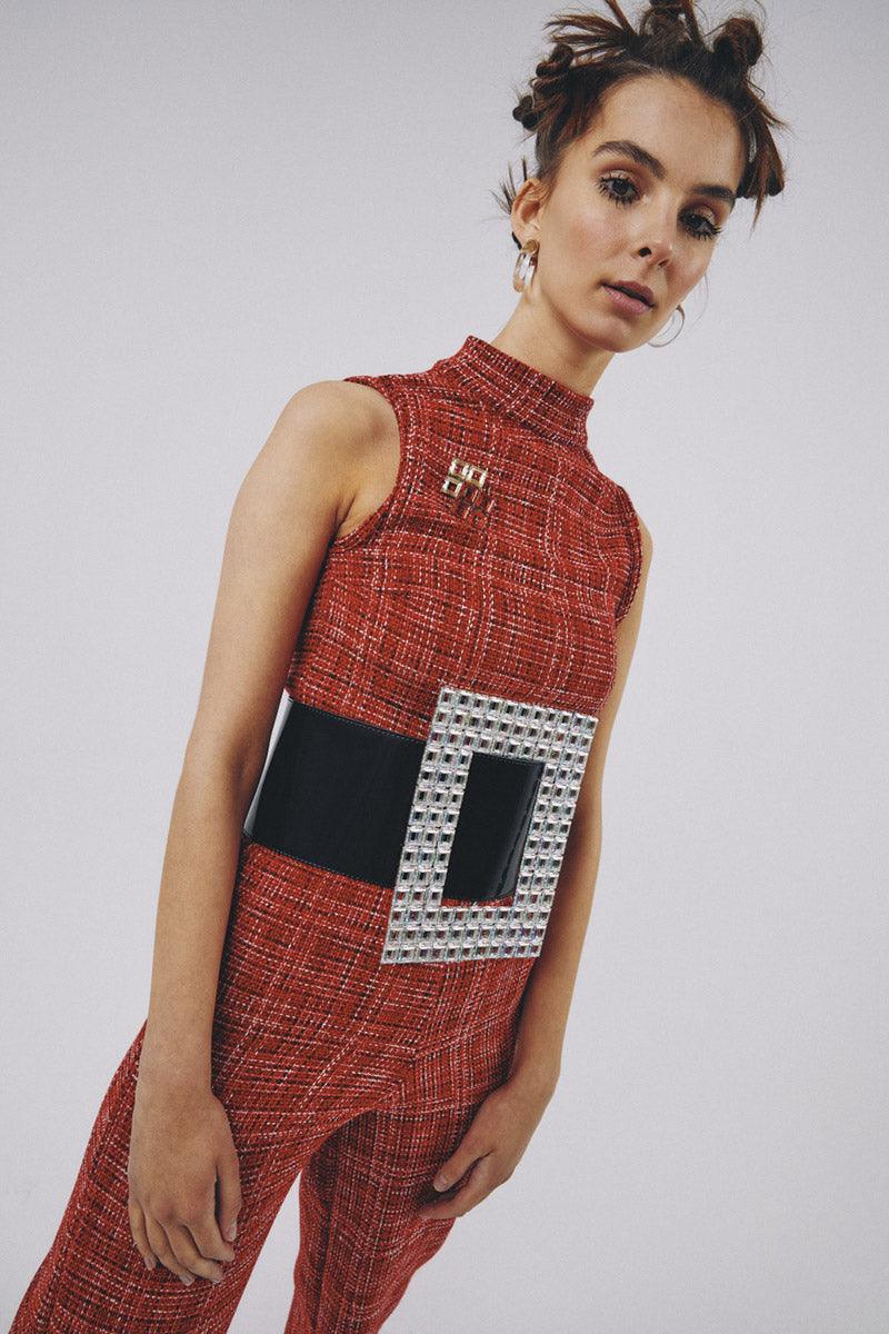 Eudoimonia-Self Chic Leather Belt-Kemer-4-Milagron.com