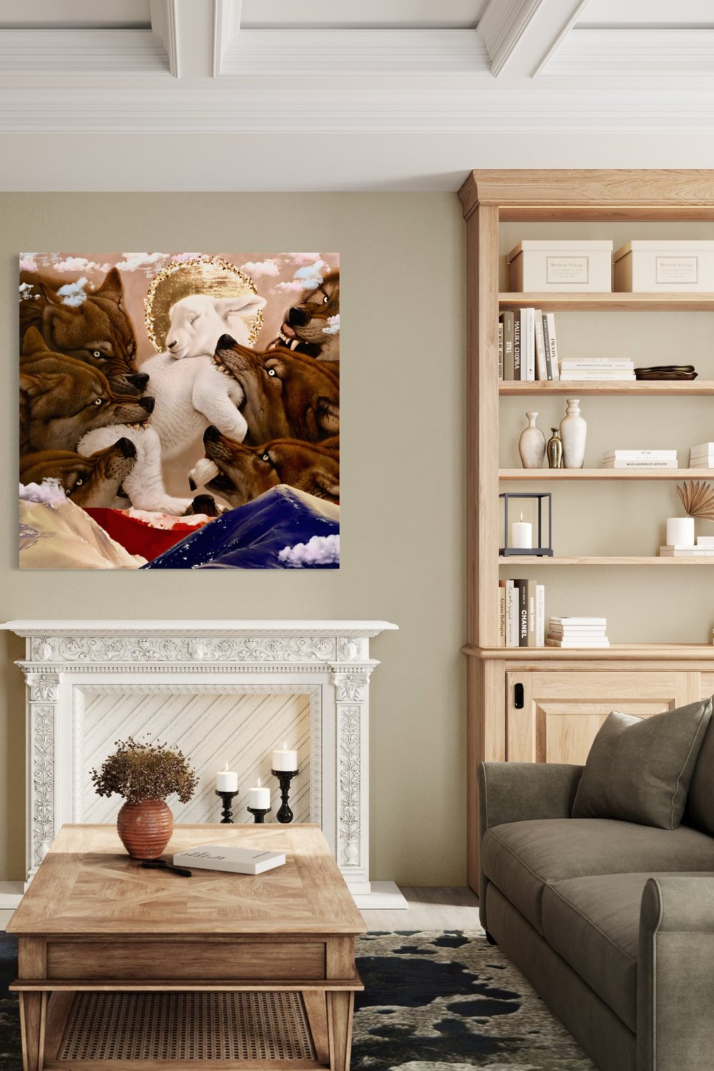 Eudoimoniart-The Wolf And The Lamb-Tablo-4-Milagron.com