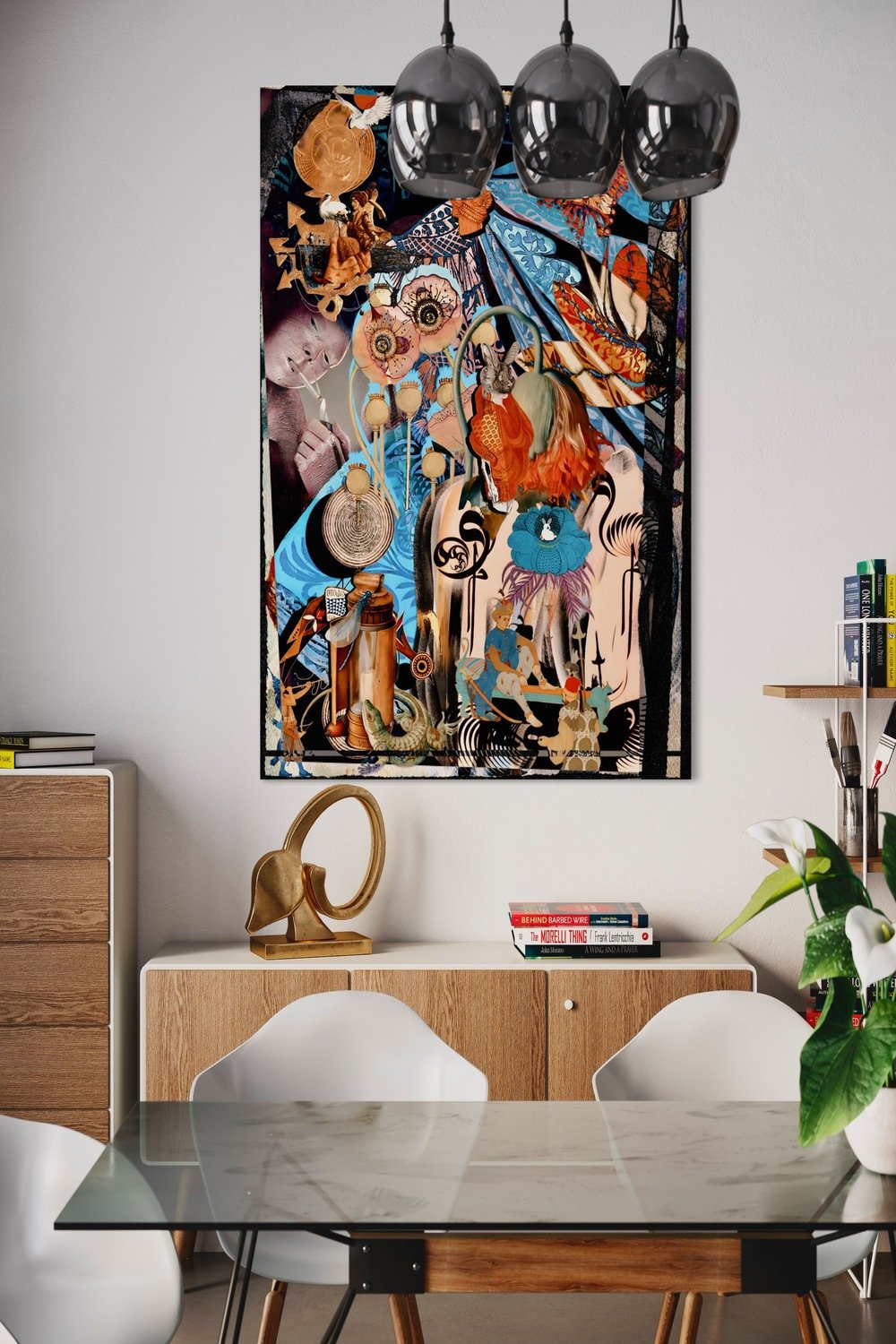 Eudoimoniart-White Rabbit-Tablo-2-Milagron.com