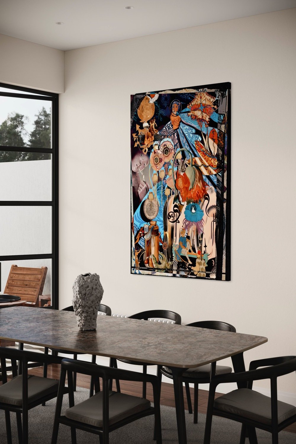 Eudoimoniart-White Rabbit-Tablo-4-Milagron.com