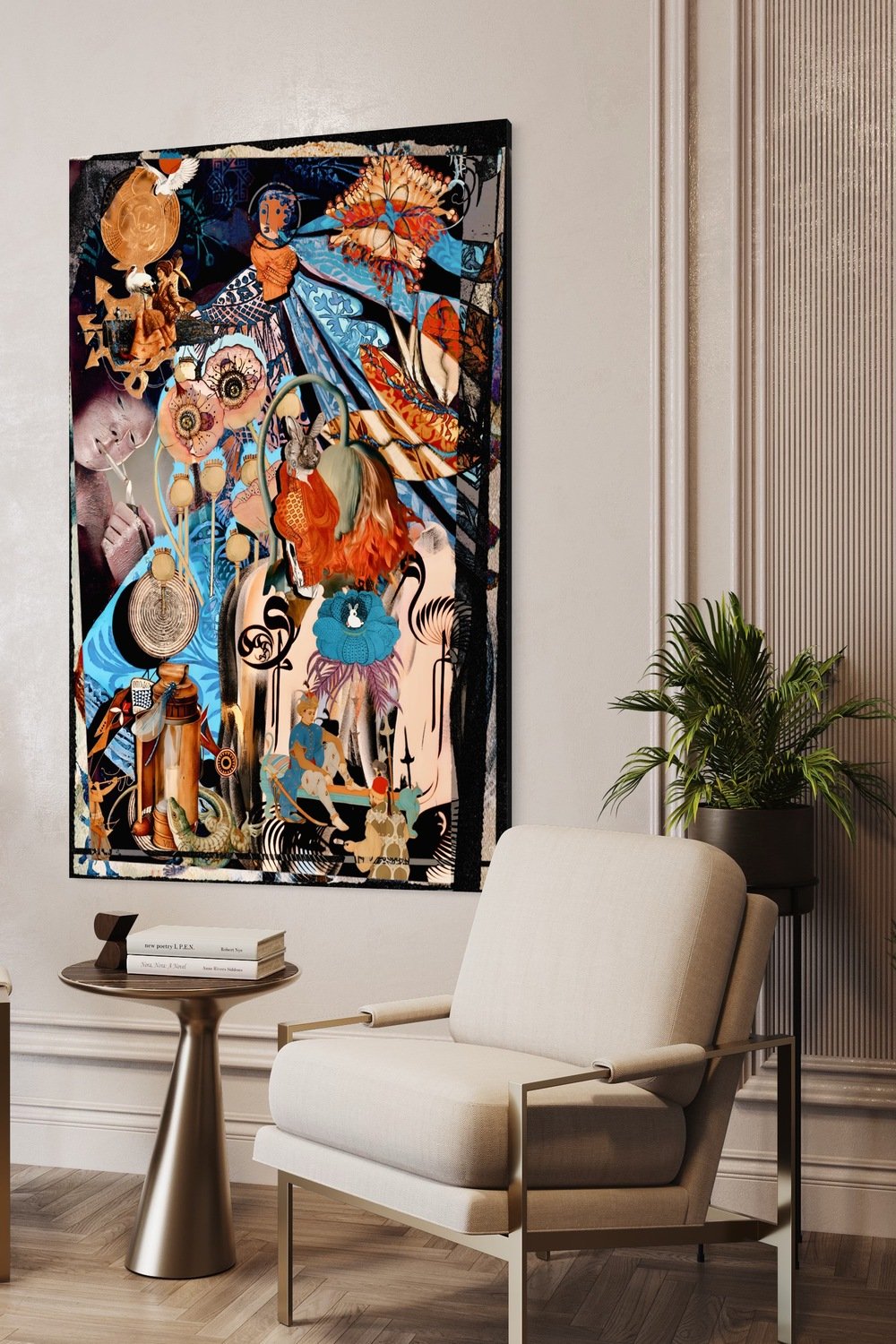 Eudoimoniart-White Rabbit-Tablo-6-Milagron.com