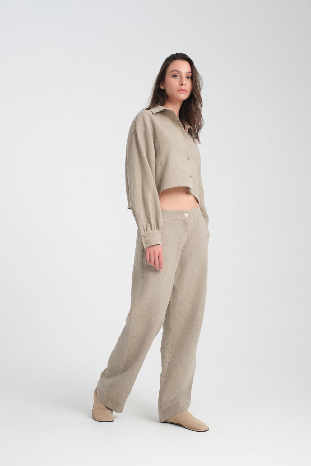 Eunoia-Avola Keten Gömlek-Gömlek-1-Milagron.com