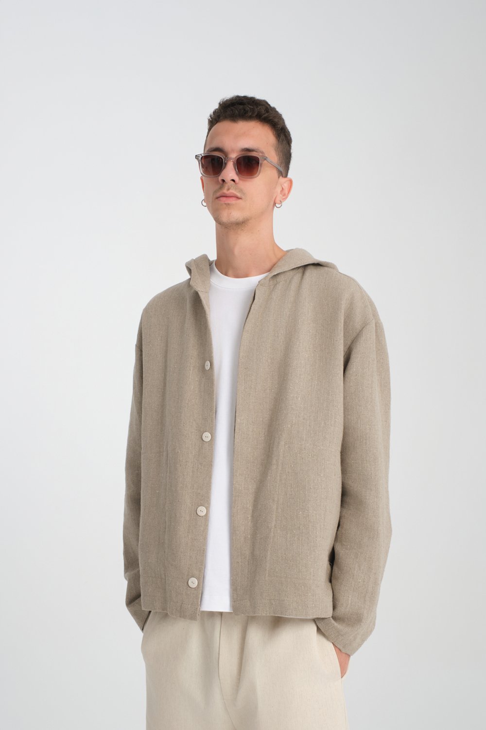 Eunoia-Baida Keten Ceket-Ceket-1-Milagron.com