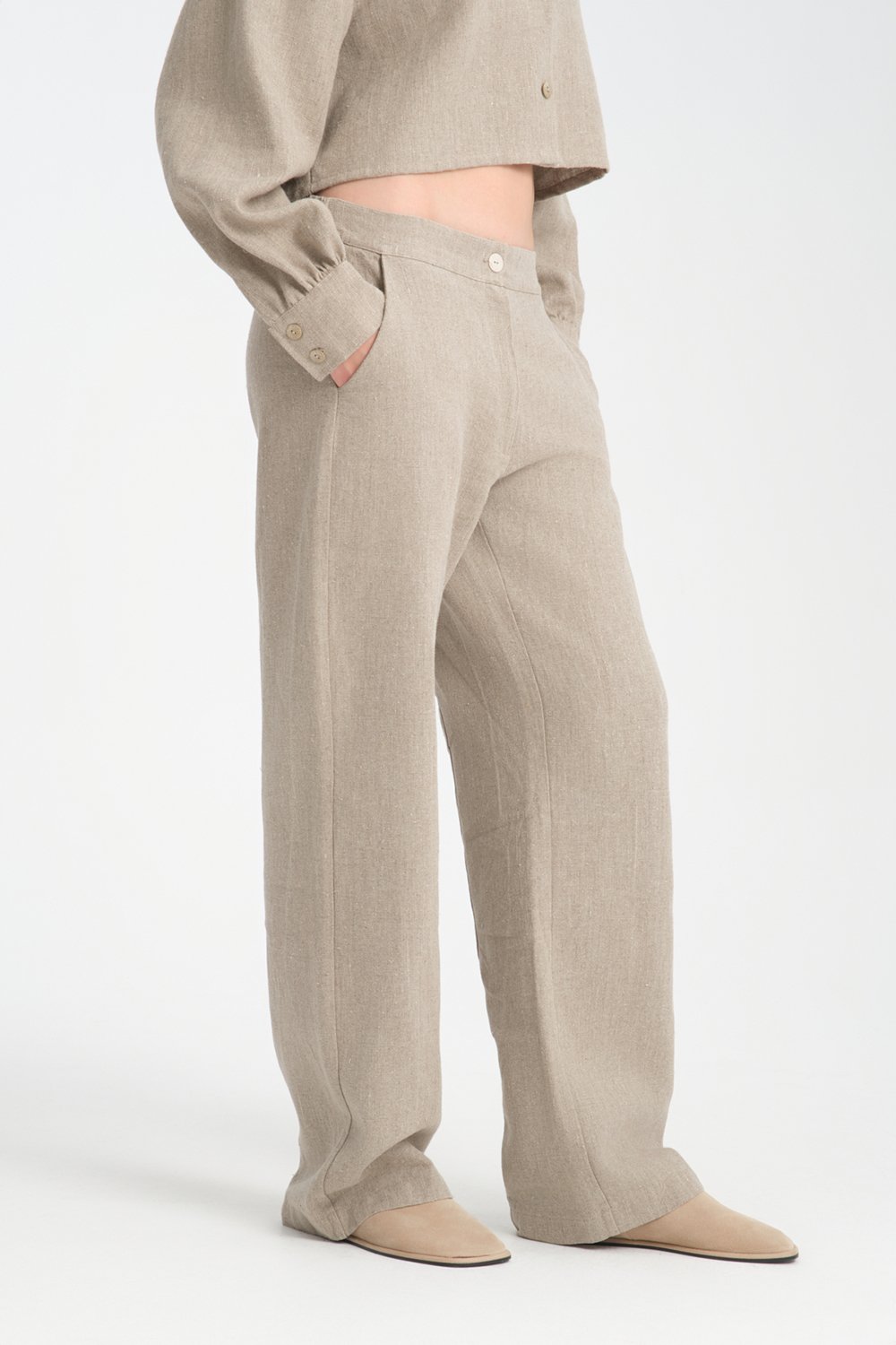 Eunoia-Milena Keten Pantolon-Pantolon-3-Milagron.com