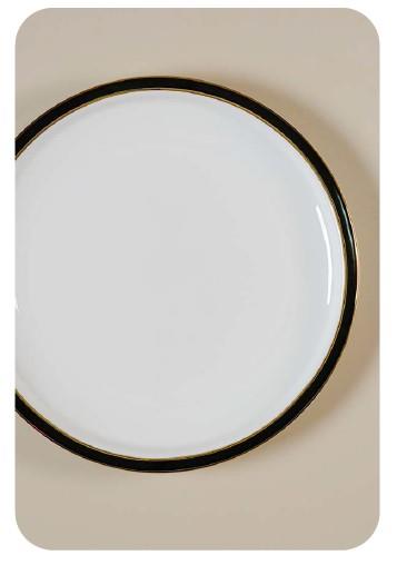 Evaliza Alaia Black Gold Line 2mm 12 Kişilik 60 Parça Porselen Yemek Takımı