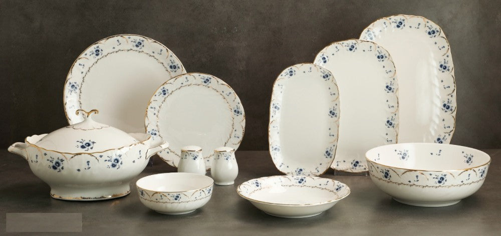 Evaliza Queen’s Flower 60 Parça 12 Kişilik Porselen Yemek Takımı