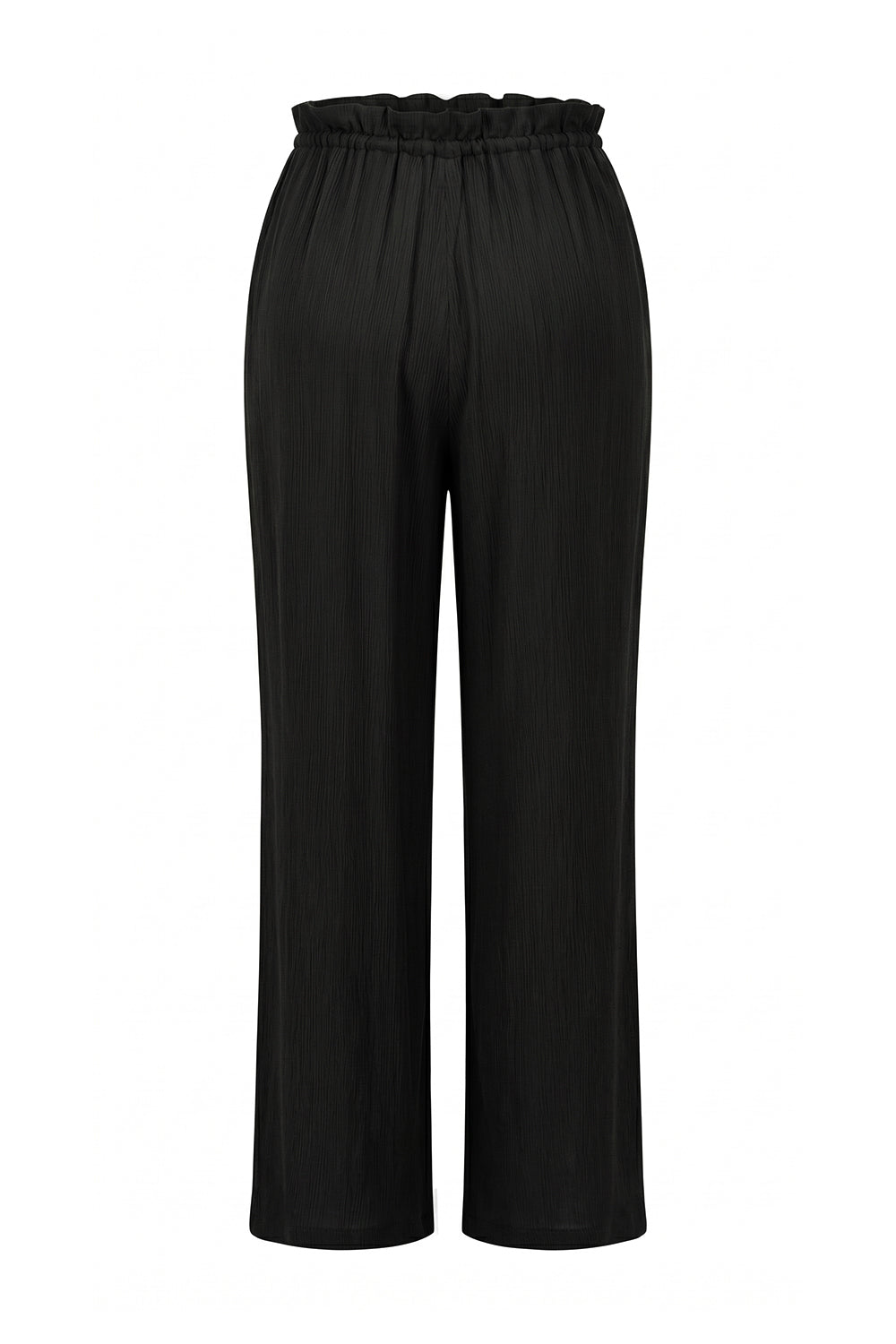 Beli Bağcıklı Cepli Geniş Paça Regular Dokuma Pantolon