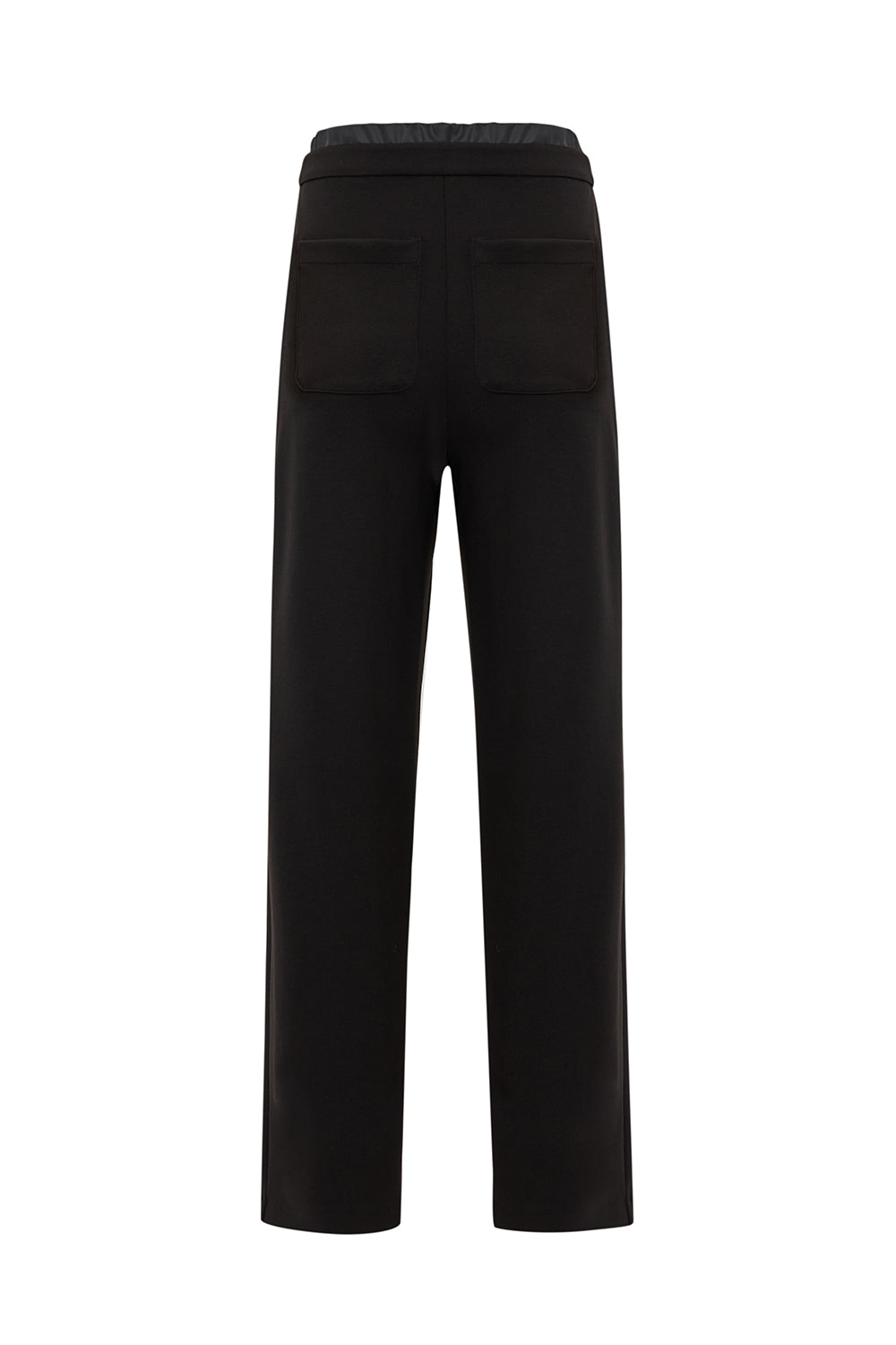 Exquise-Beli Lastikli Cepli örme Regular Pantolon-PANTOLON-2-Milagron.com