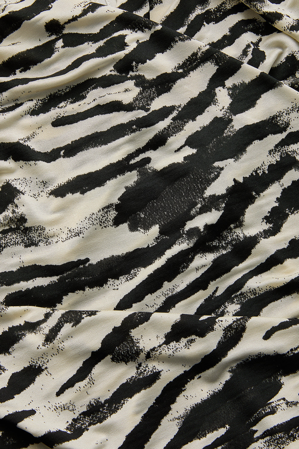 Exquise-Boğazlı Uzun Kollu Desenli Slim Fit örme Siyah Bluz-BLUZ-7-Milagron.com