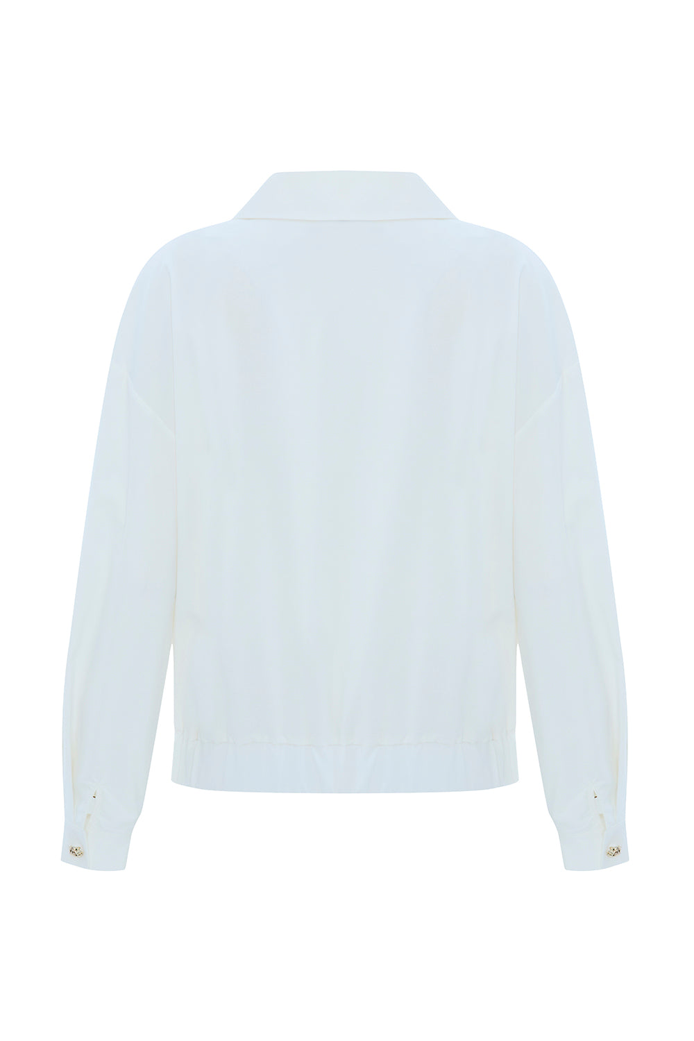 Exquise-Ceket Yaka Regular Uzun Kollu Pamuklu Kemik Ceket-CEKET-8-Milagron.com