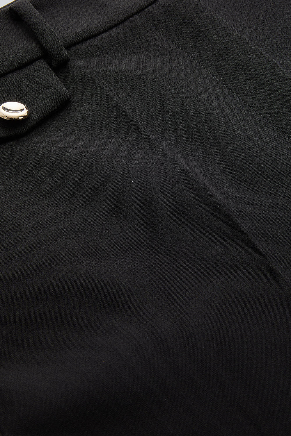 Exquise-Cepli Regular Yüksek Bel Dokuma Siyah Pantolon-PANTOLON-7-Milagron.com