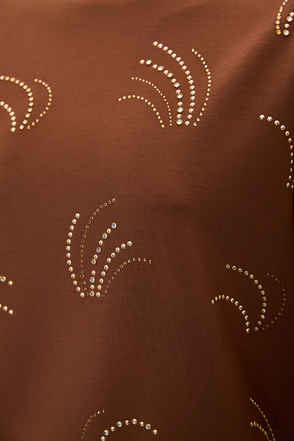 Exquise-Desenli Taş İşlemeli Regular Uzun Kol Sweatshirt-SWEATSHIRT-6-Milagron.com