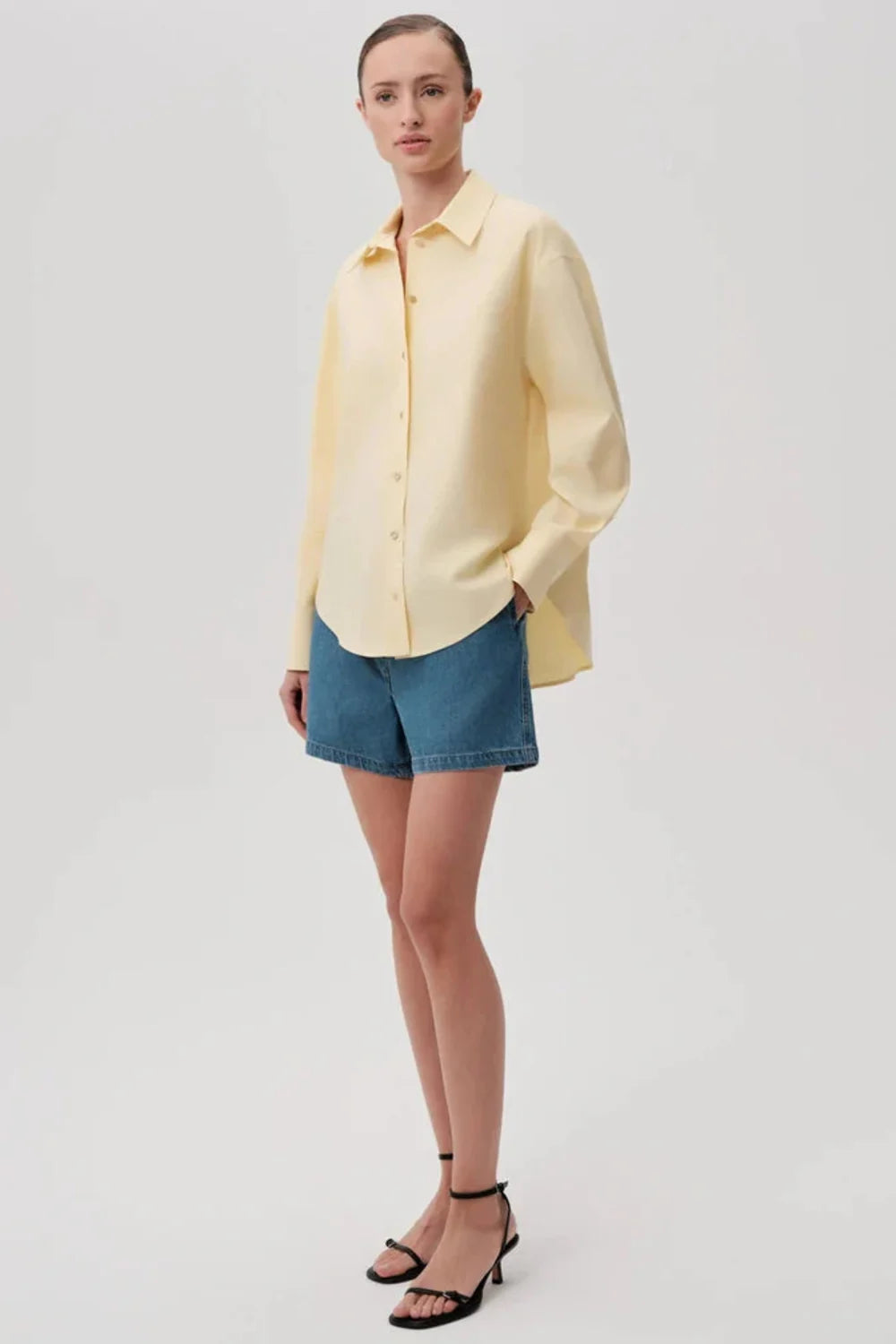 Exquise-Düğme Detaylı Regular Pamuklu Gömlek-Gömlek-15-Milagron.com