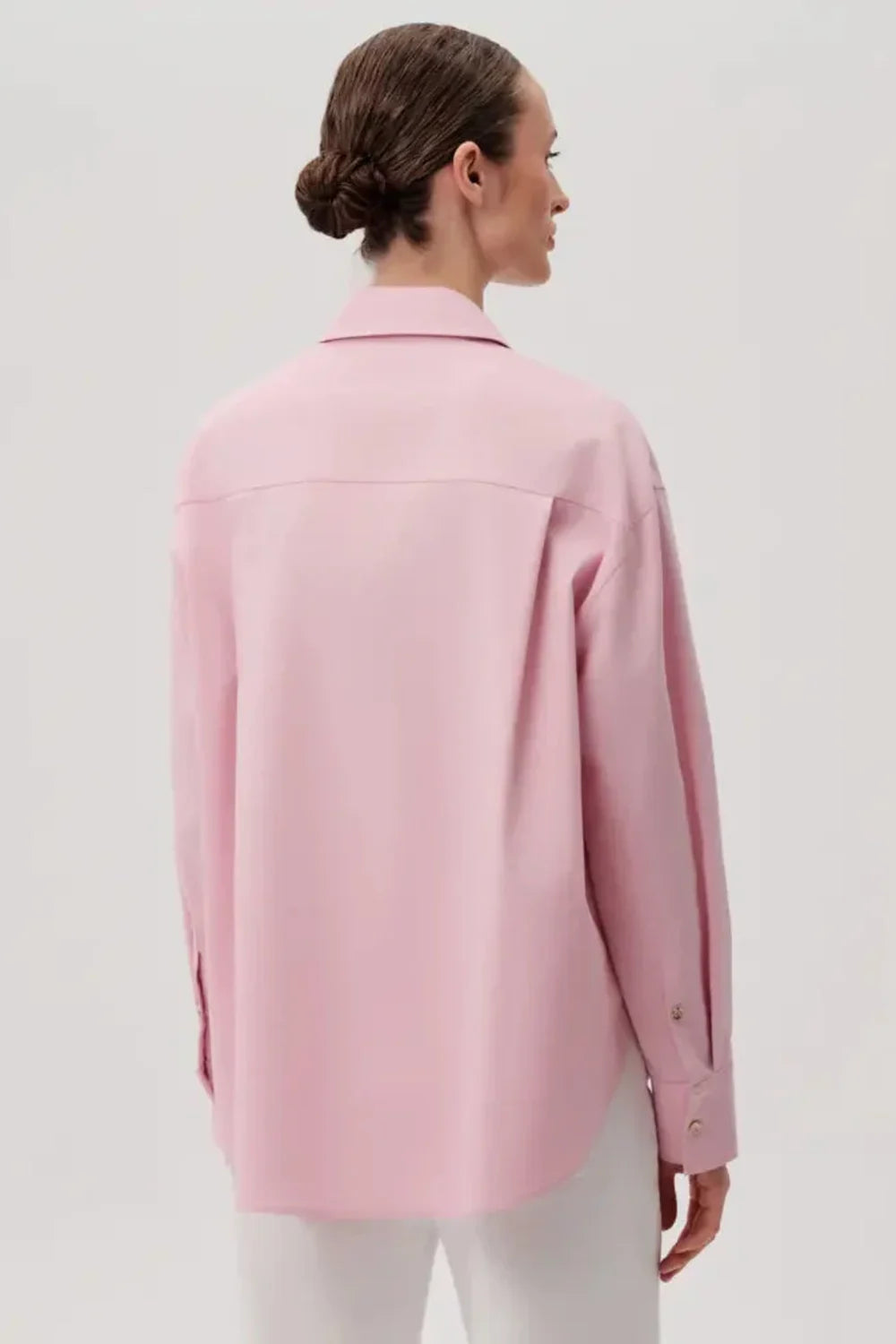 Exquise-Düğme Detaylı Regular Pamuklu Gömlek-Gömlek-8-Milagron.com