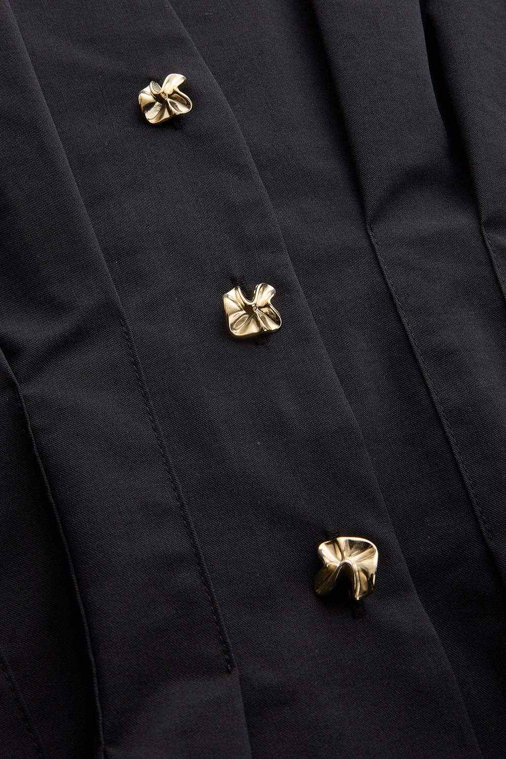 Exquise-Düşük Kollu Bele Oturan Pileli Poplin Gömlek-Gömlek-10-Milagron.com