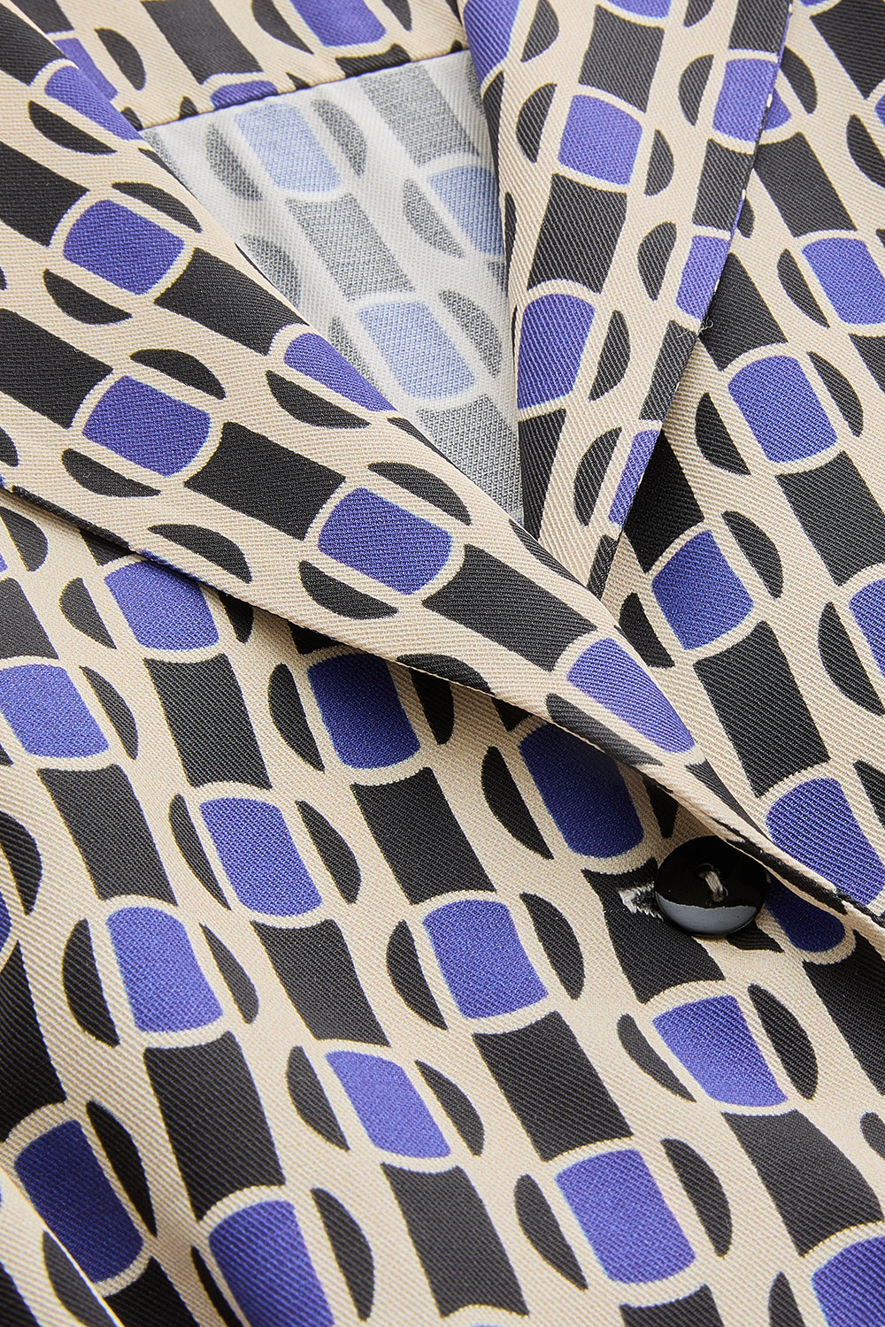 Exquise-Geometrik Desenli Bel Detaylı Midi Gömlek Elbise-ELBİSE-7-Milagron.com