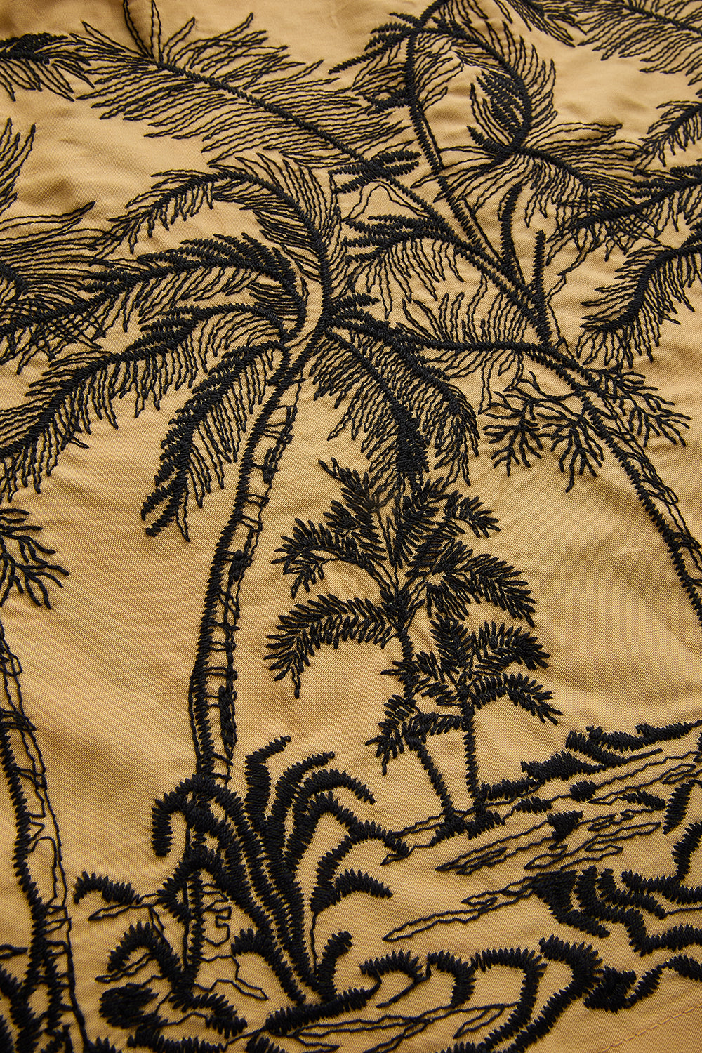 Exquise-Gömlek Yaka Kemerli Etek Uçları Desenli Pamuklu Diz üstü Elbise-ELBİSE-7-Milagron.com